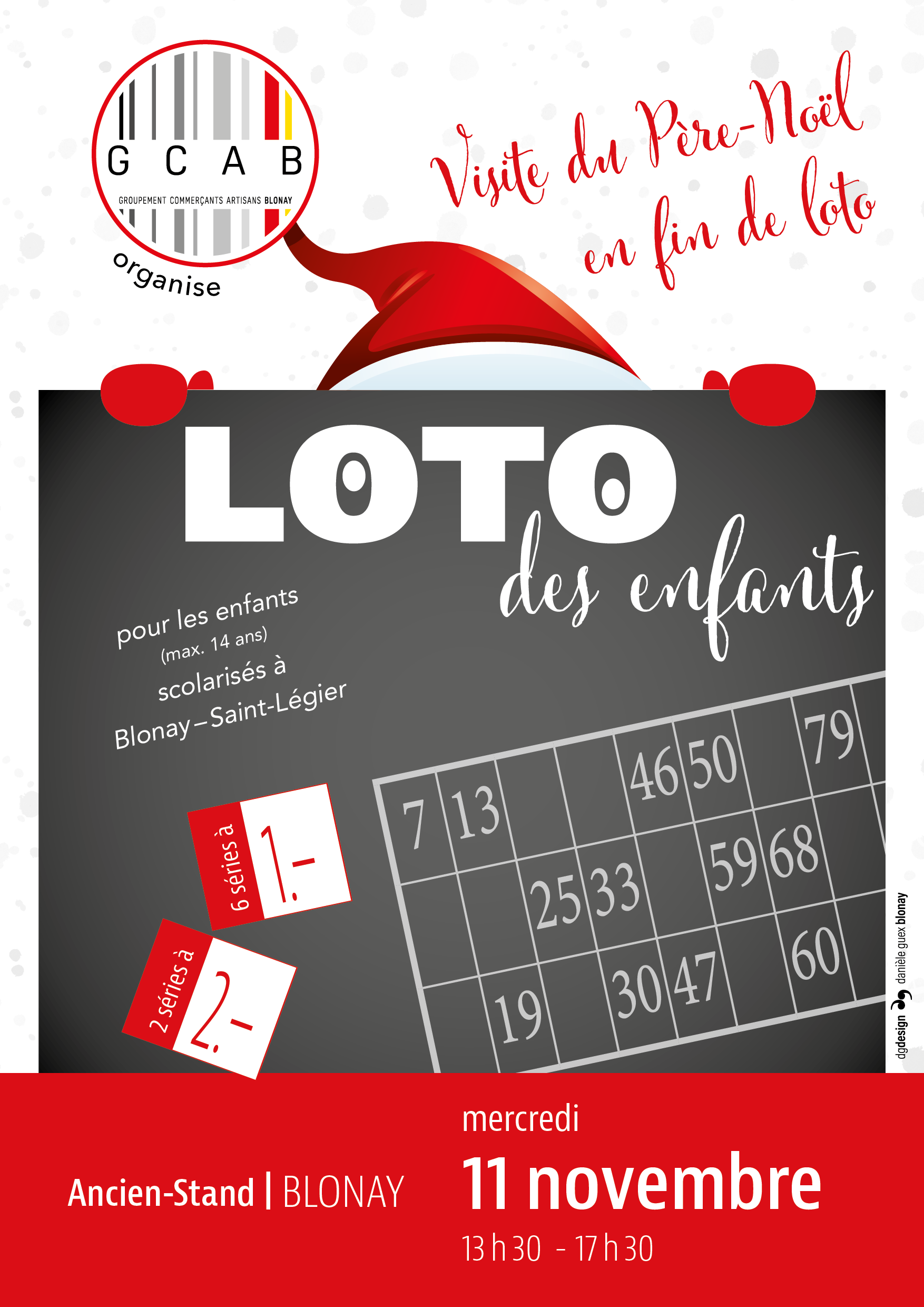 Affiche du loto des enfants du GCAB